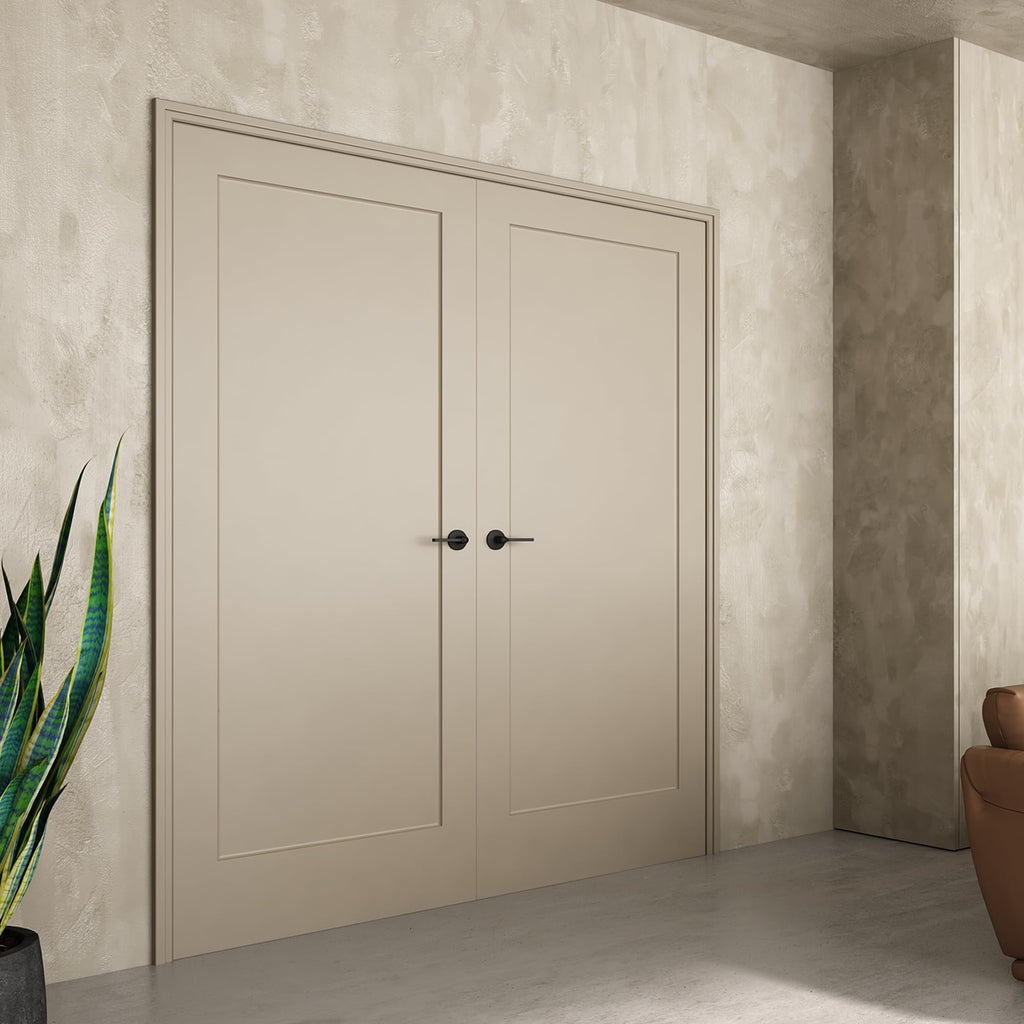 24"x80" 1-Panel Shaker Style White Primed Hollow Core Interior Door Slab F609