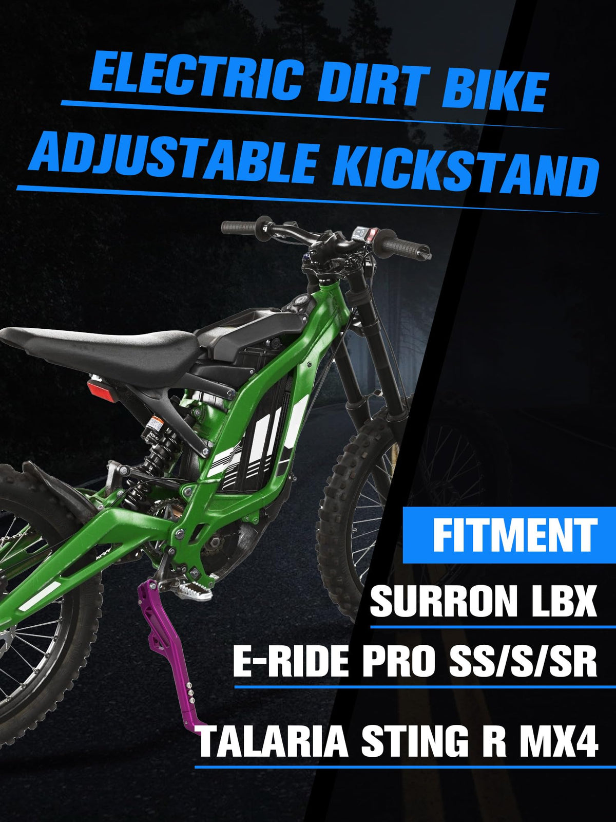 Adjustable CNC Kickstand for Electric Dirt Bike M62641