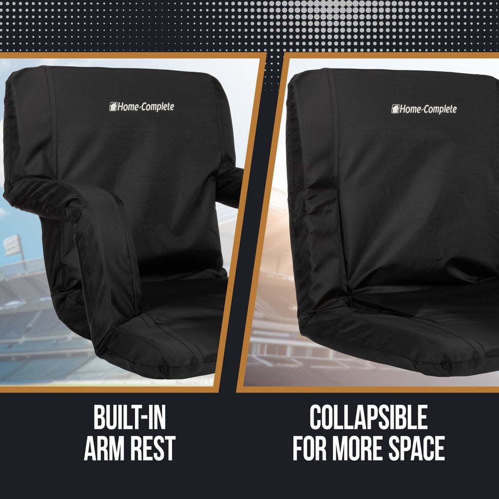 Folding Stadium Chair with Padded Back Support and Armrests X6832