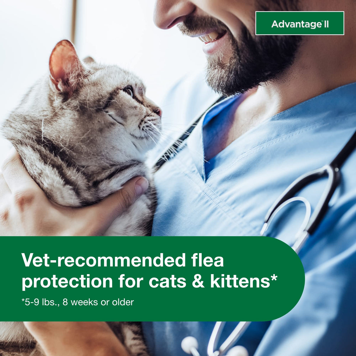 Advantage II Small Cat Topical Flea Treatment & Prevention, 2ct K9665