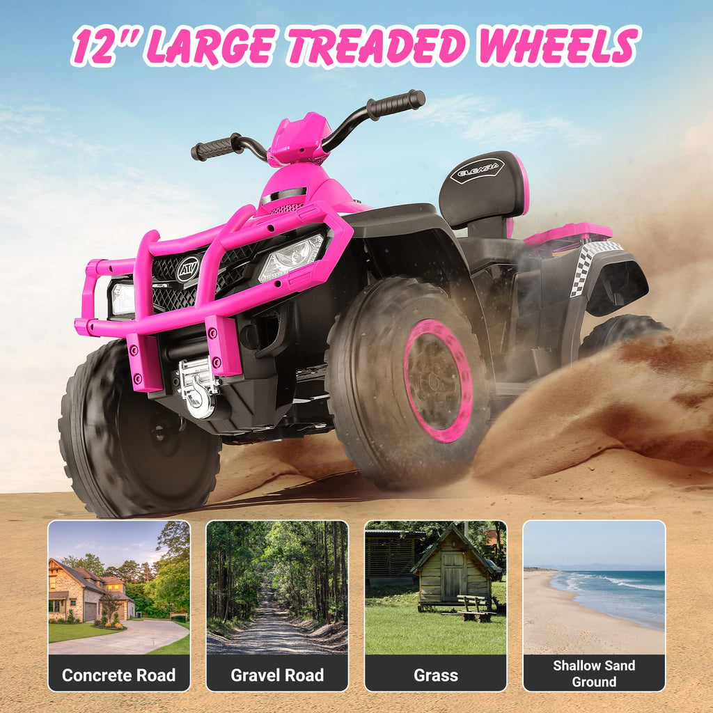 24V 2 Seater 4WD Off-Road Ride on ATV J865