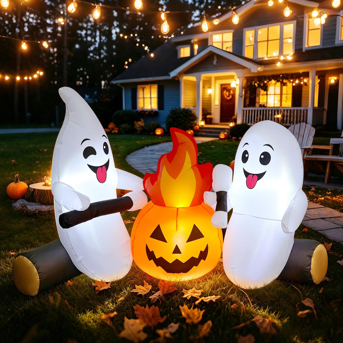 6FT Halloween Inflatable Ghost C9455