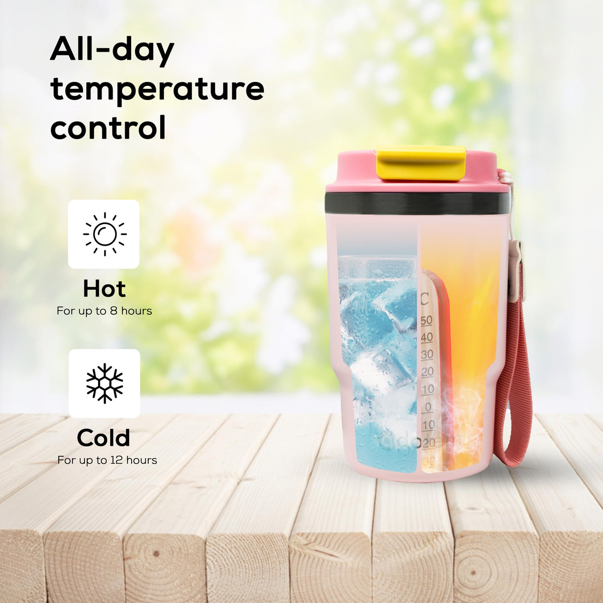16oz Insulated Stainless Steel Tumbler with Straw & Lid G605972