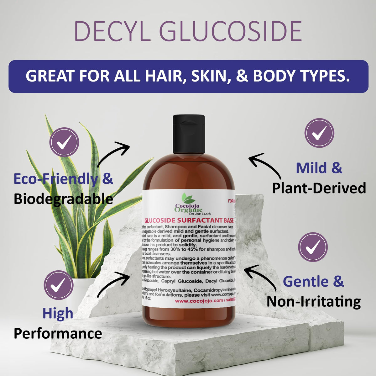 Lauryl Glucoside Natural Surfactant 16 Oz A8875