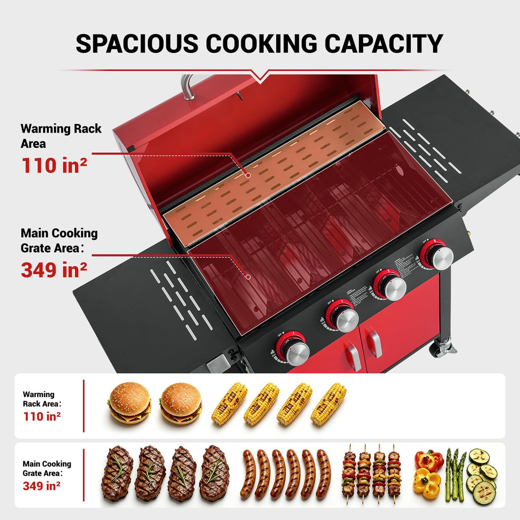 4-Burner Propane Gas Grill W179971