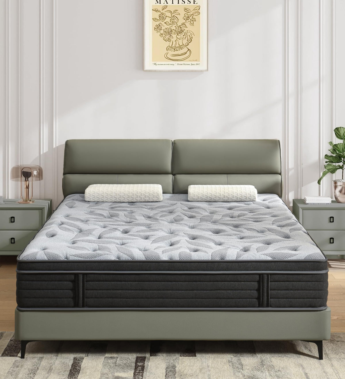 12 Inch Medium Firm Hybrid Mattress H344