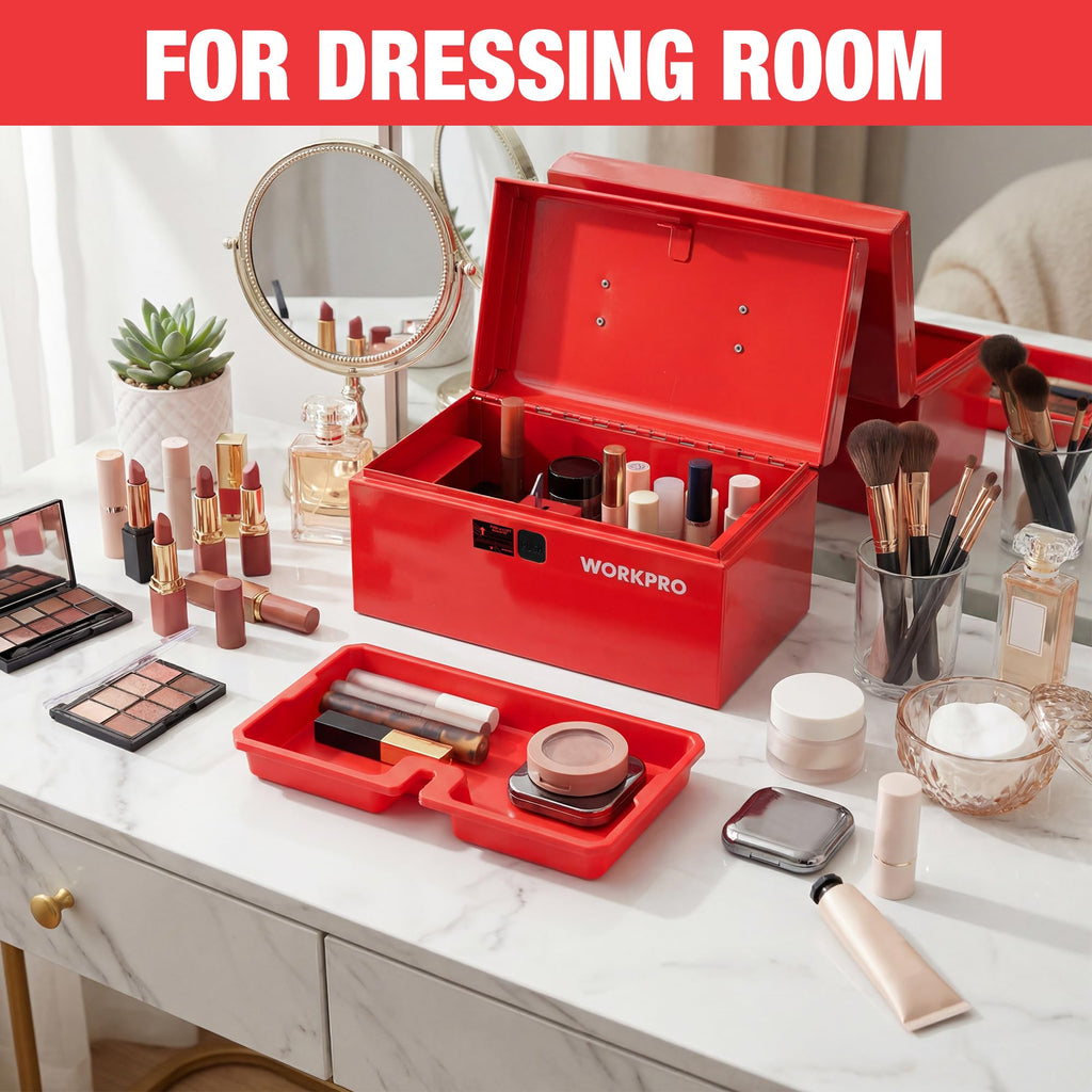 10.8" Mini Metal Tool Box with Removable Tray G390547