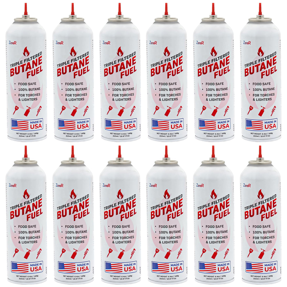 Butane Fuel Refill 10.67 fl oz 12 Cans U8854