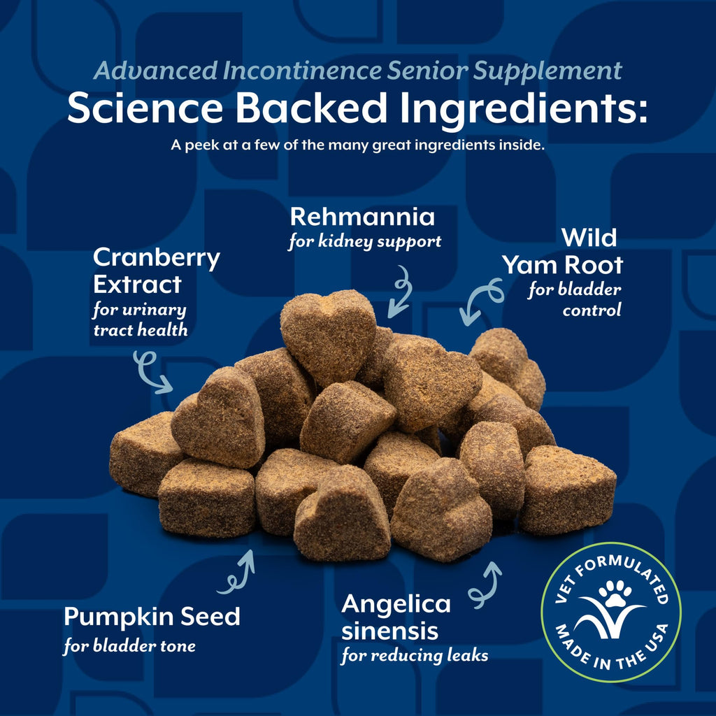 Senior Incontinence Dog Supplement 120 Ct W1732