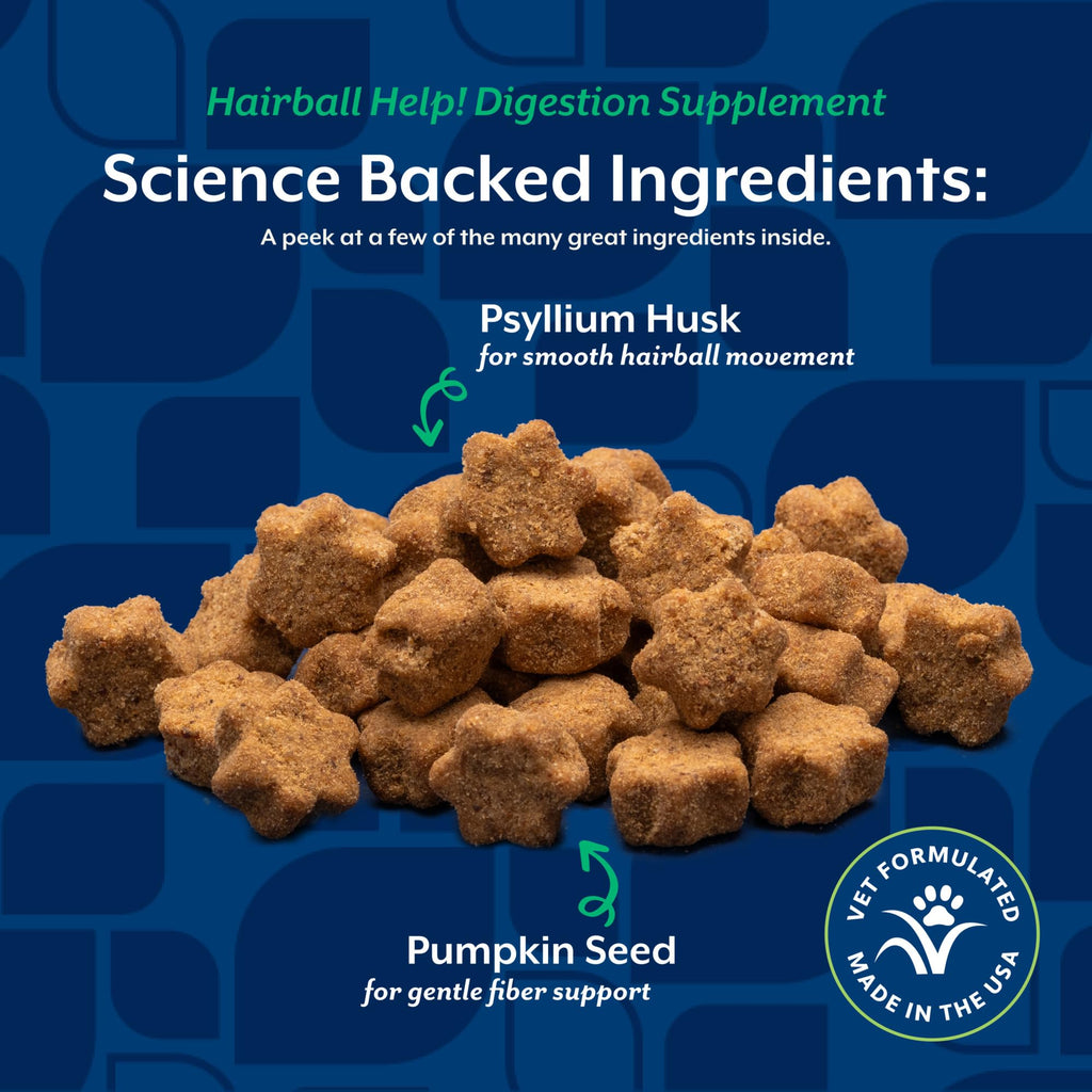 Hairball Aid Supplement for Cats Plus Pumpkin 60 Soft Chews S32841