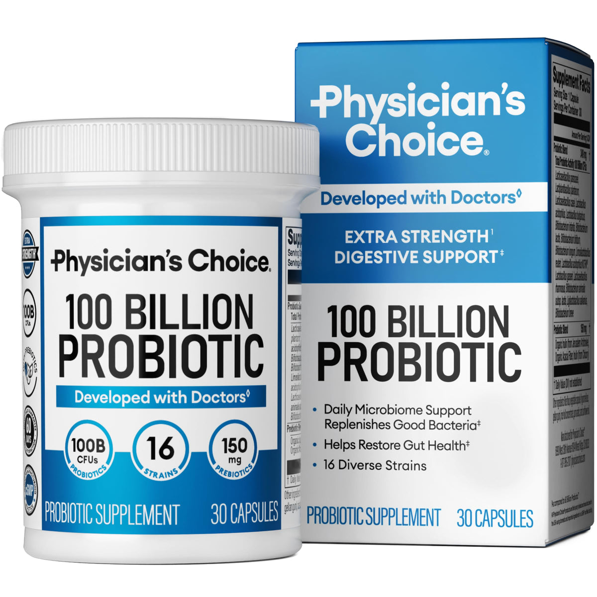 100 Billion 16 Strains Probiotic with Prebiotics C83355