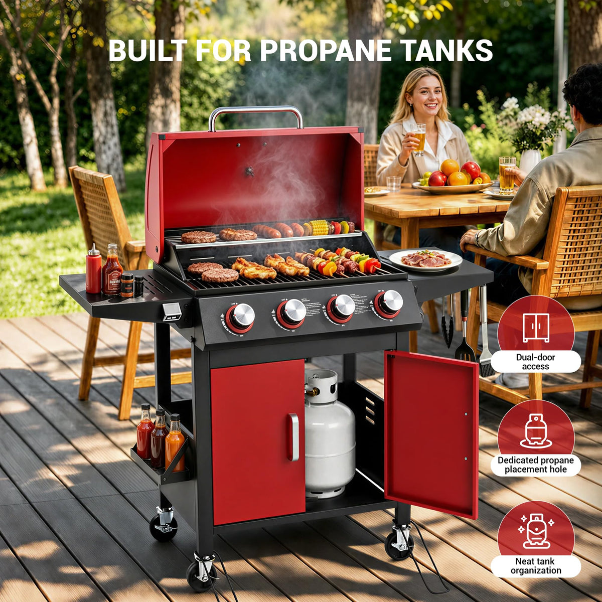 4-Burner Propane Gas Grill W179971