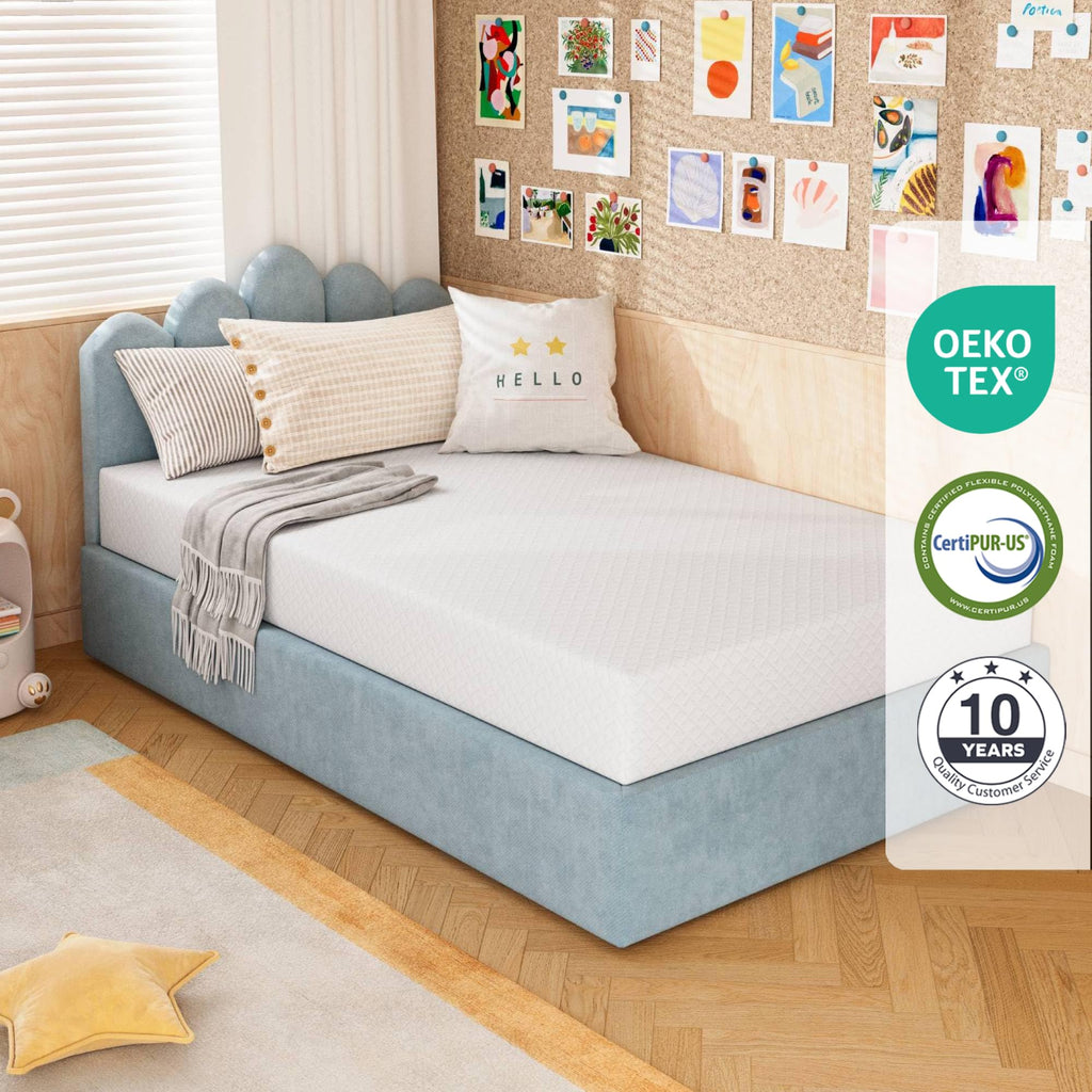 Full Size 5 Inch Green Tea Memory Foam Mattress Q7396