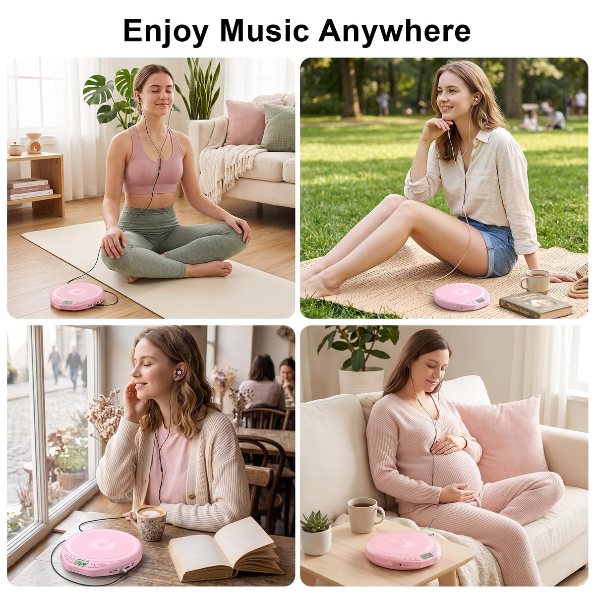 Portable CD Player with Earphones M48847