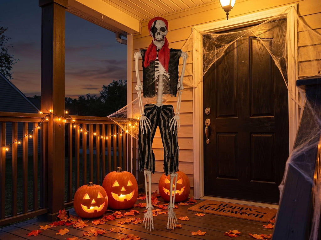 Life Size Pirate Skeleton Halloween Decoration E78334