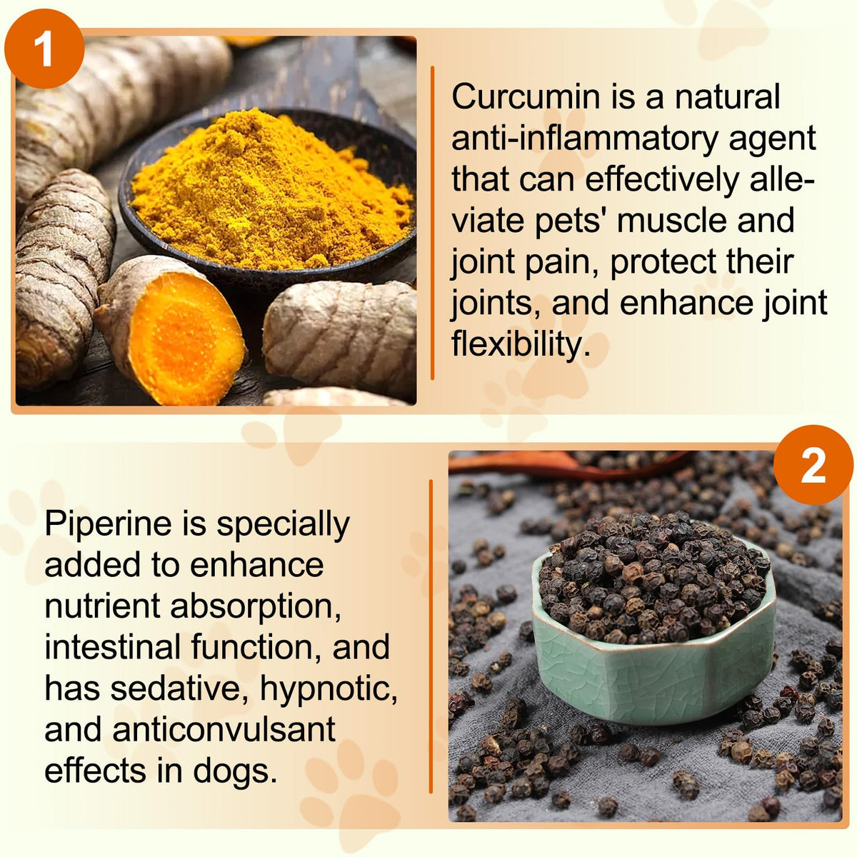 180 Count Turmeric Curcumin Tablets for Dogs X698