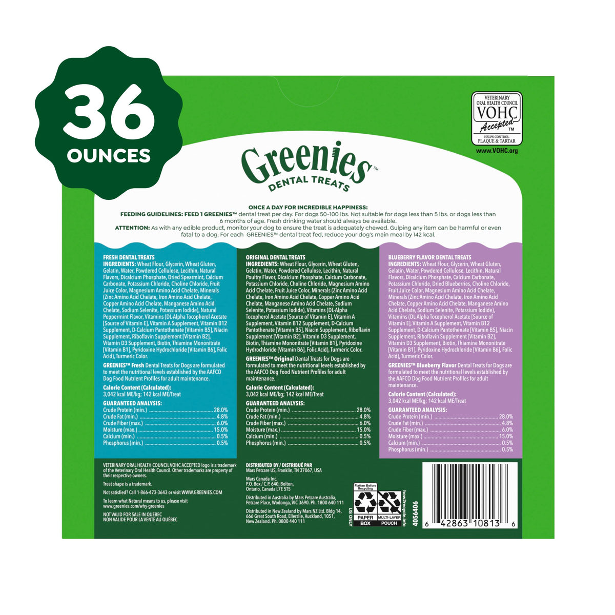 Large Dental Dog Treats 24 Count S760