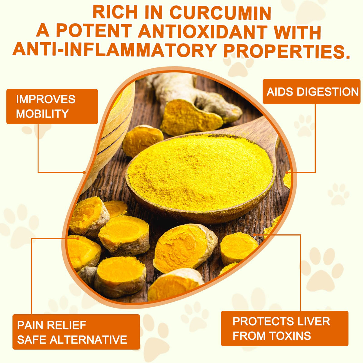 180 Count Turmeric Curcumin Tablets for Dogs X698