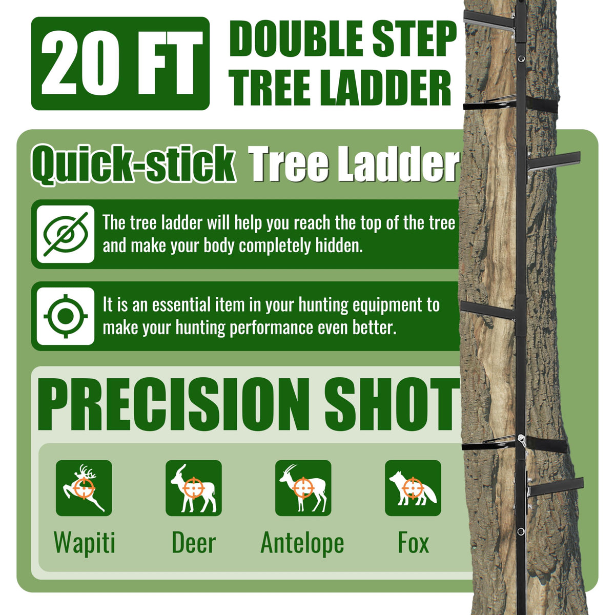 20 ft Climbing Stick Ladder B586422