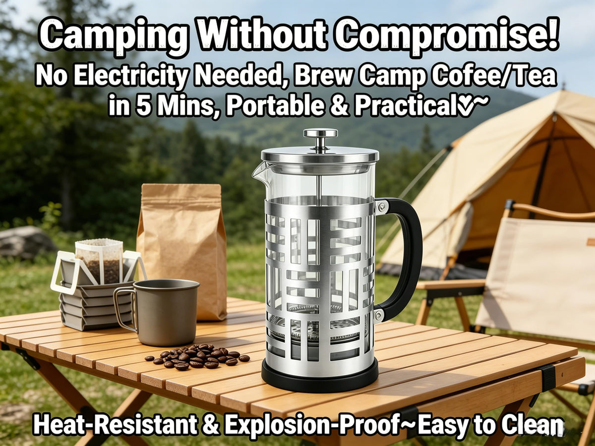 34 oz Brushed Stainless French Press C666