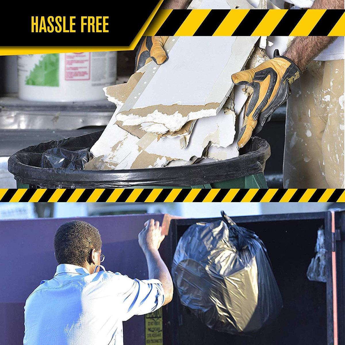 40-45 Gallon Black Heavy Duty Trash Bags W519