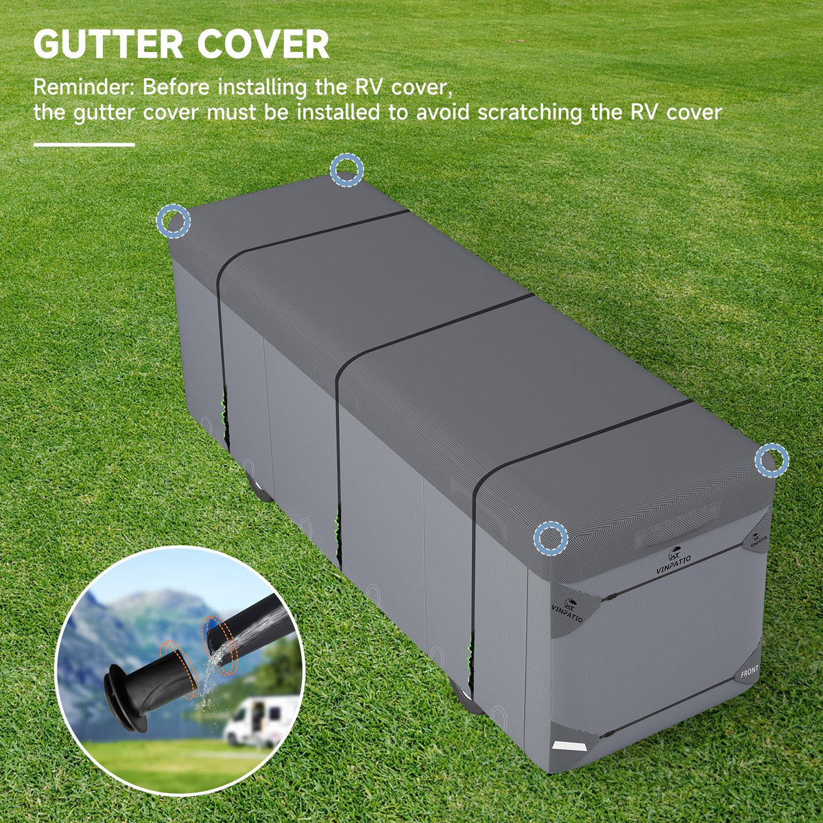 7 Layers Class A RV Cover with Straps O7332