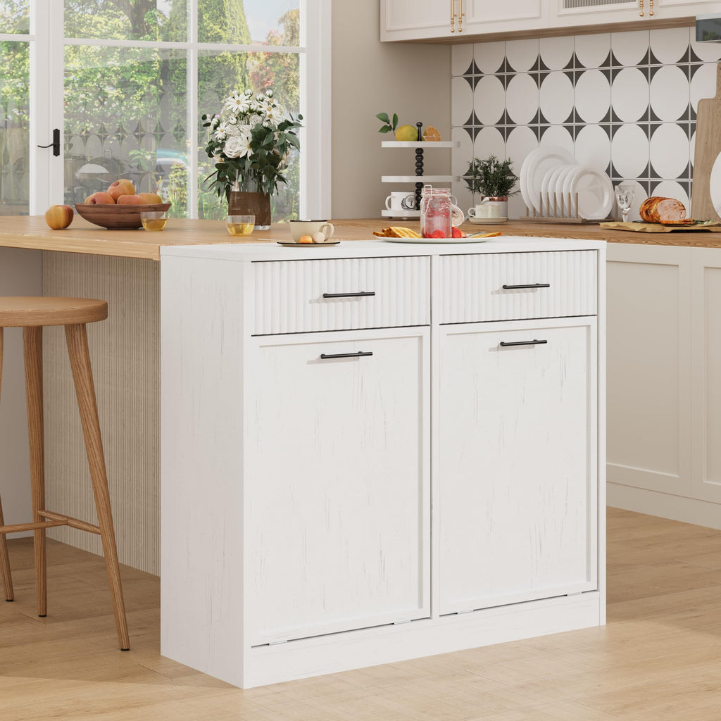 Double Tilt Out Laundry Hamper Cabinet U531