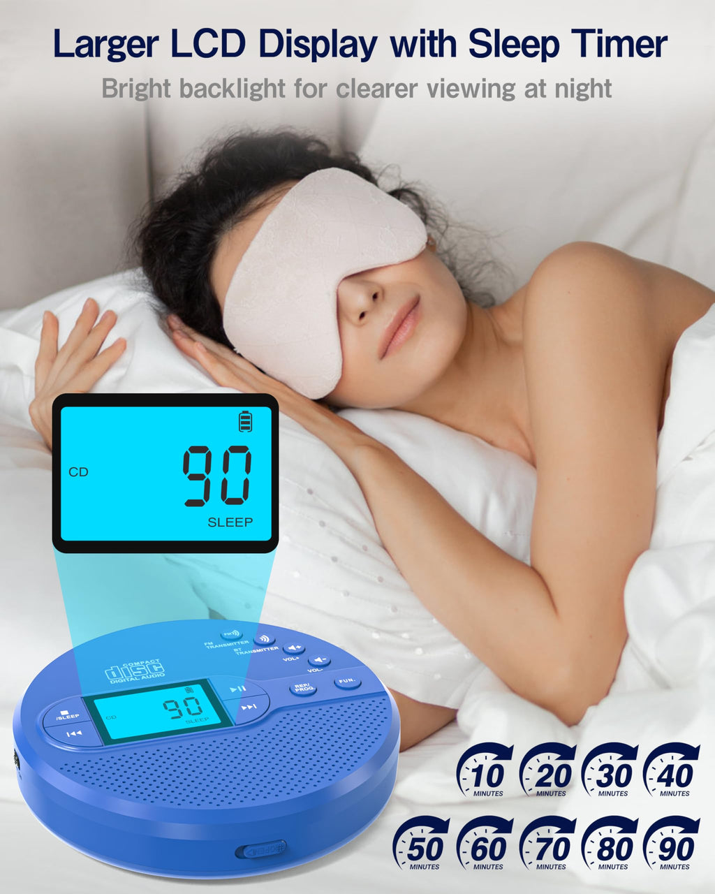 Portable CD Player with FM Transmitter & Speaker Q956644