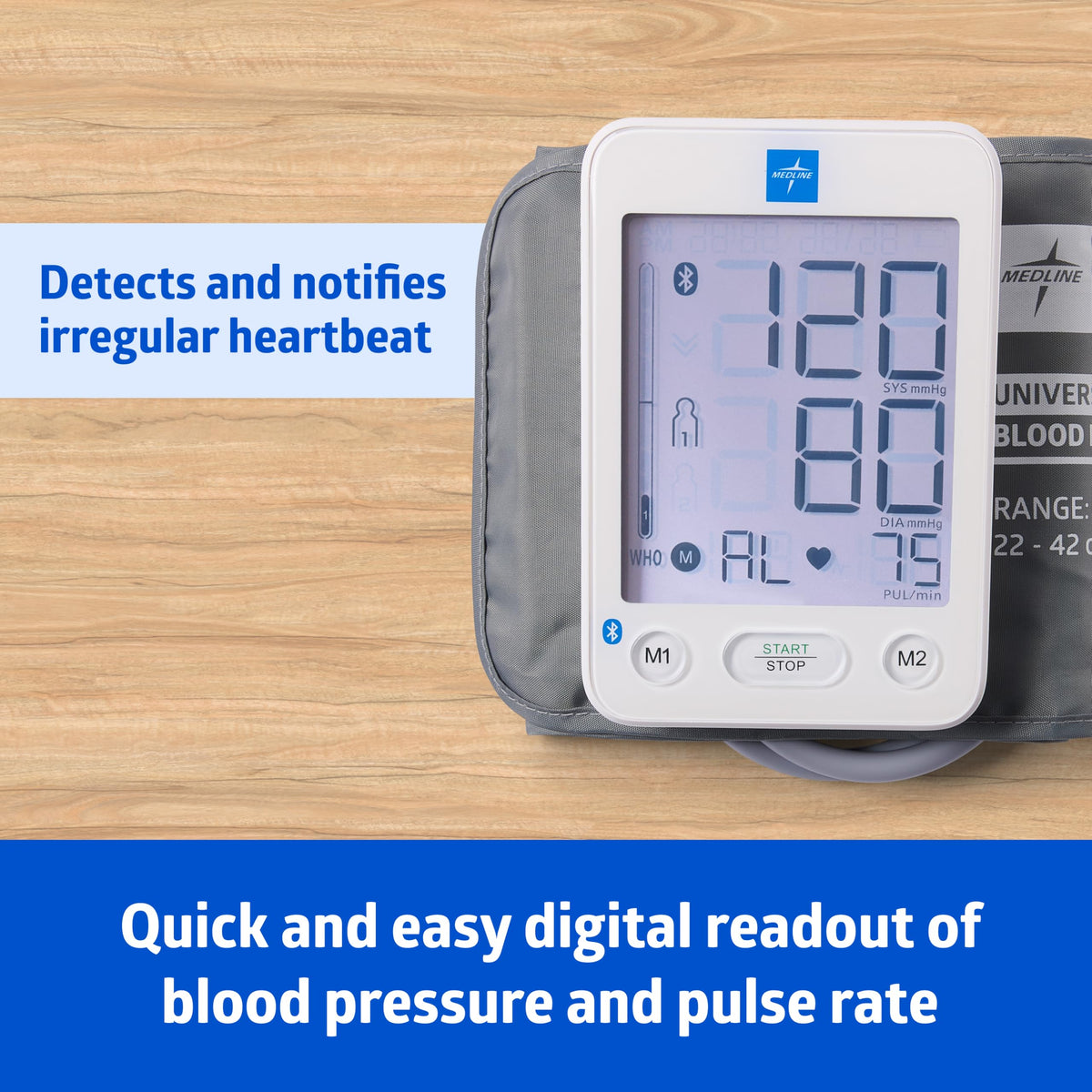 Bluetooth Blood Pressure Monitor with Upper Arm Cuff I177244