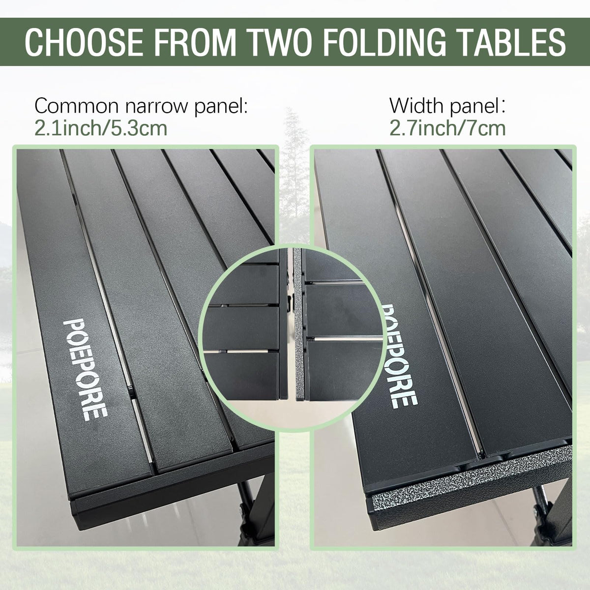 Large Folding Aluminum Camping Table with Storage and Carry Bag F9275