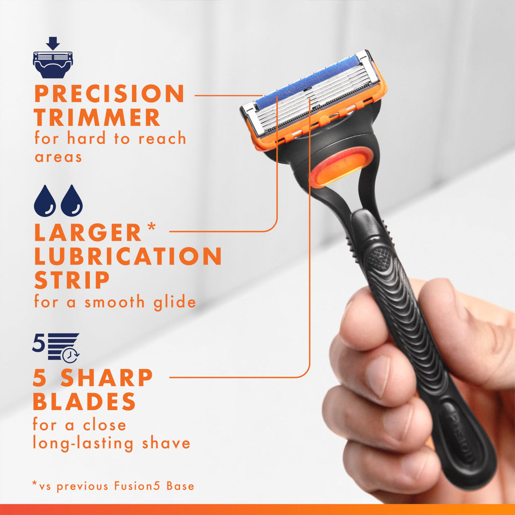 5-Blade Mens Razor Blade Refills, 12 Count T8561