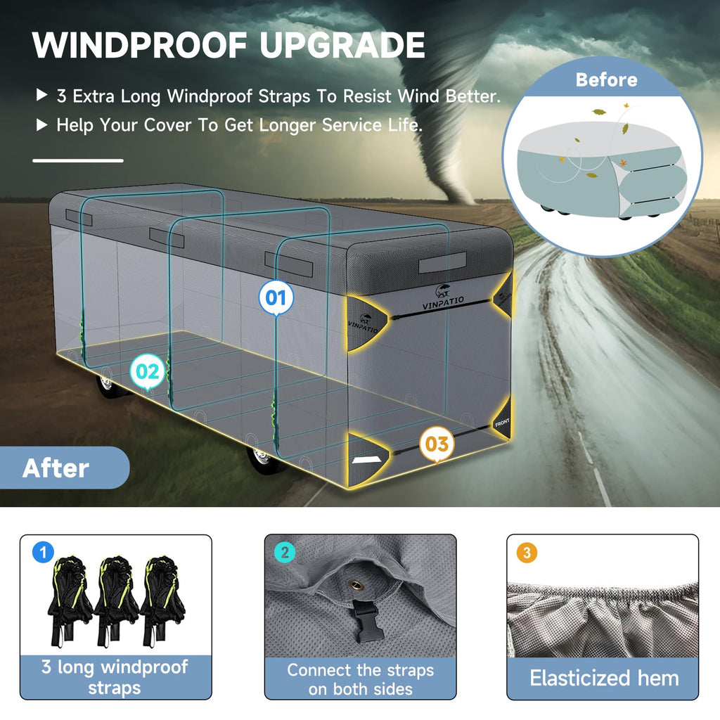 7 Layers Class A RV Cover with Straps O7332