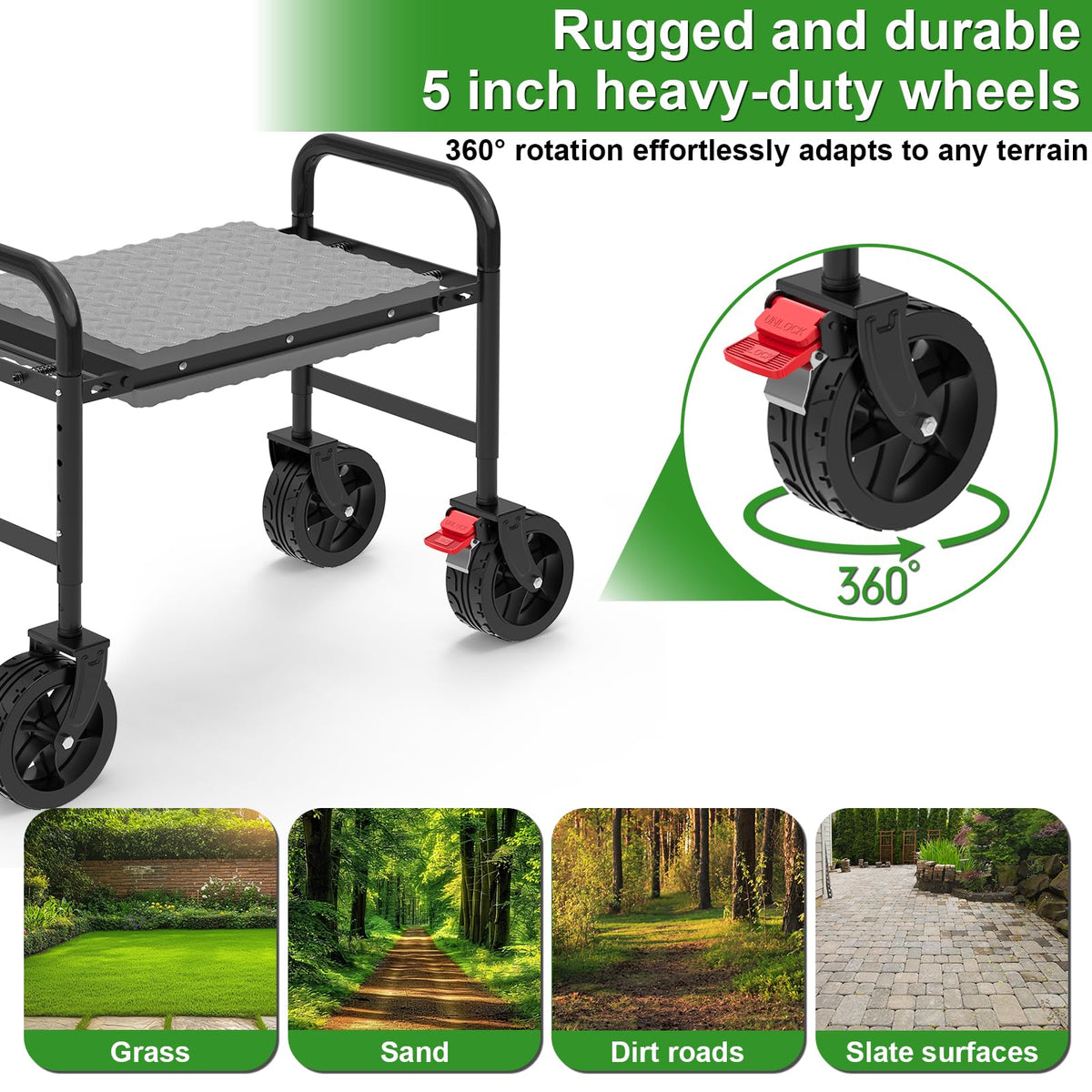 Rolling Garden Kneeler and Seat L964