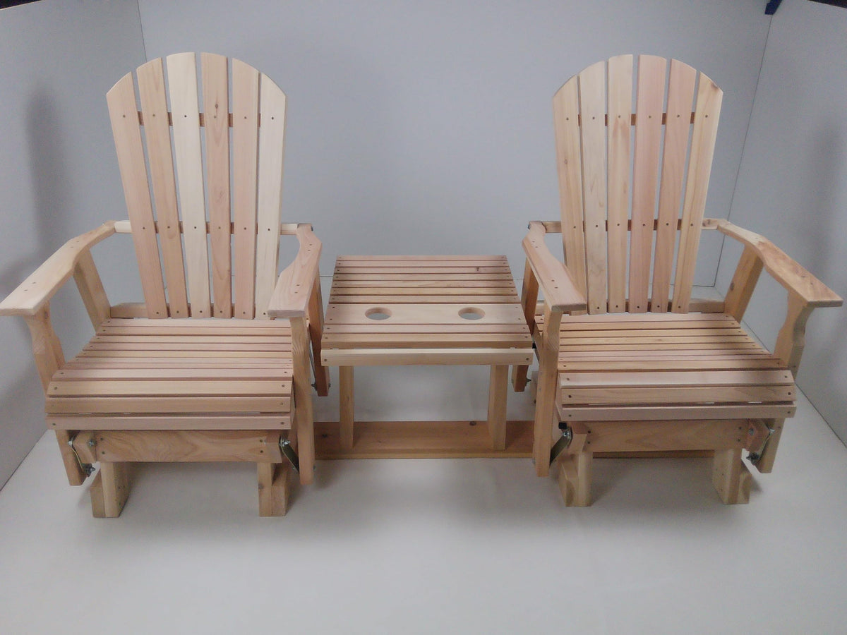 6 Foot Natural Cedar Settee Glider N338