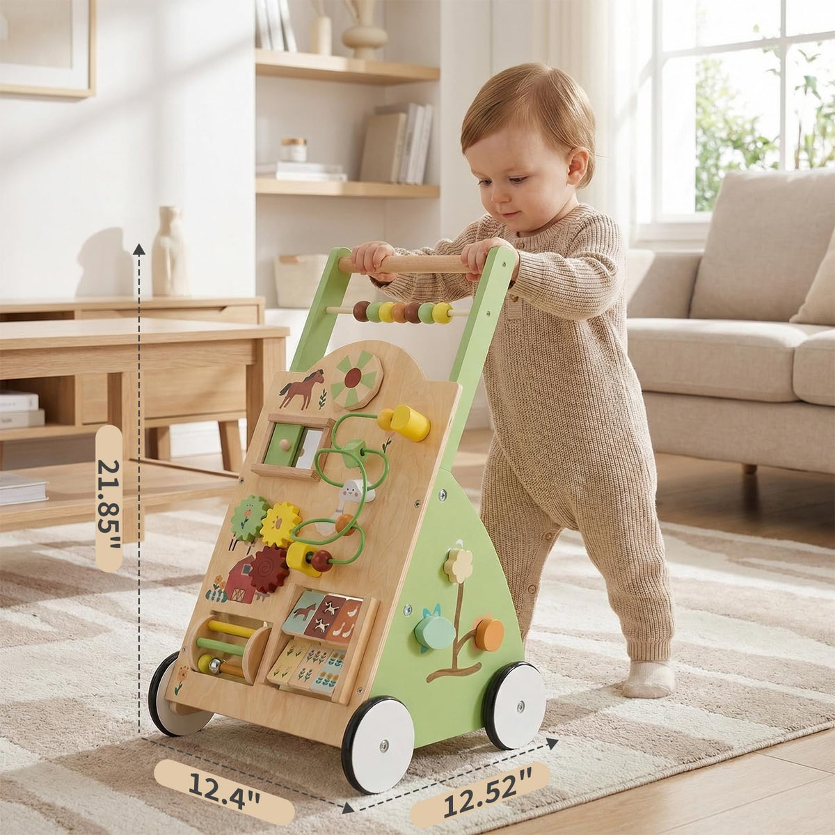 Wooden Baby Push Walker O719