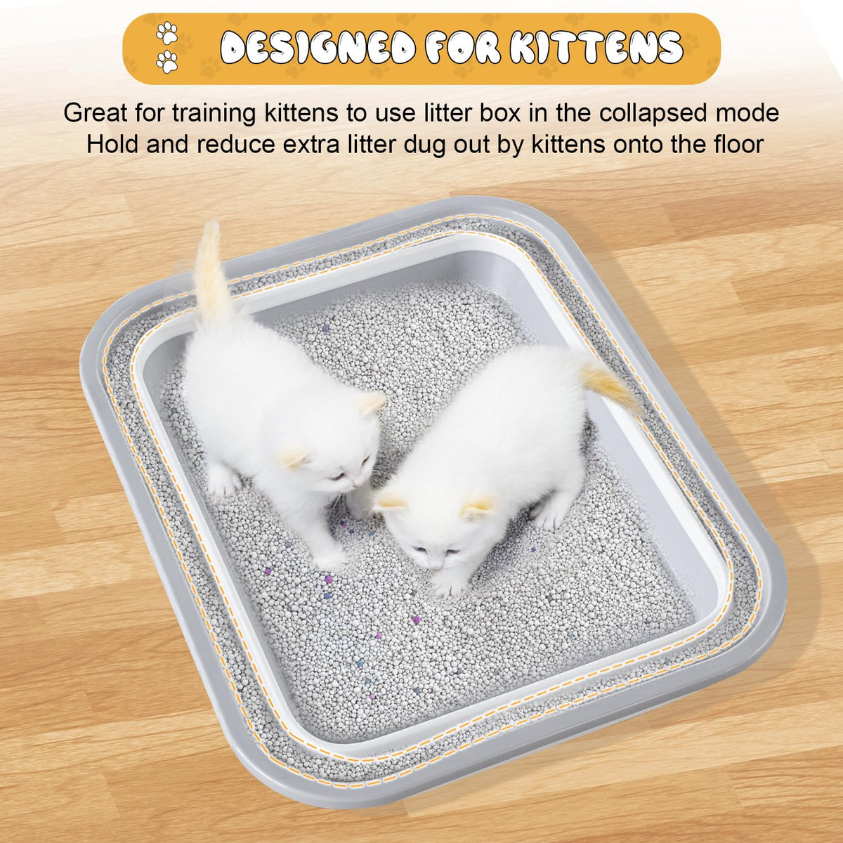 Collapsible Open Cat Litter Box K79618