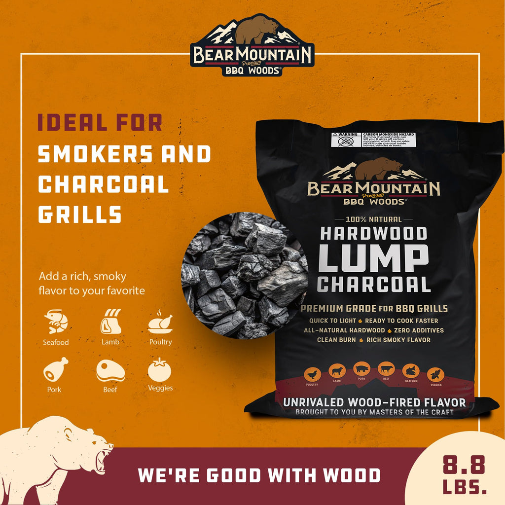 4 Pack Hardwood Lump Charcoal 16 Pounds X3191