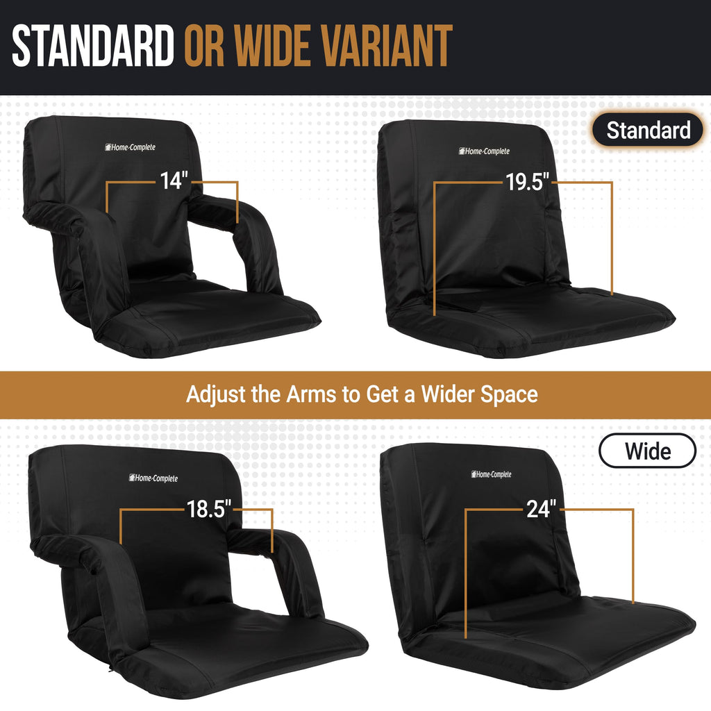 Folding Stadium Chair with Padded Back Support and Armrests X6832