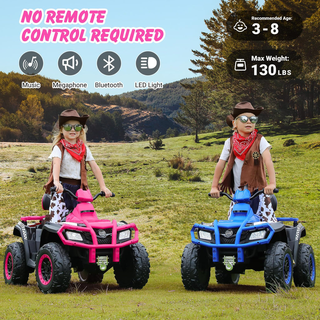 24V 2 Seater 4WD Off-Road Ride on ATV J865