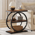 Narrow End Table with 3 Storage Shelves W910206
